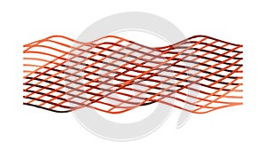 Abstract Wavy Lines Pattern: Dynamic Flowing Texture Background, vector design Generative AI