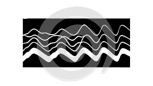 Abstract Wavy Lines Pattern for Dynamic and Modern Backgrounds. vector design Generative AI