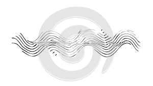 Abstract Wavy Lines Pattern Dynamic Textured Background, vector design Generative AI
