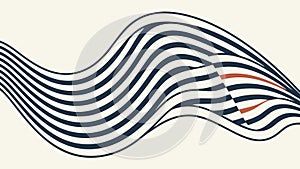 Abstract Wavy Lines Pattern with Energetic Flow, Dynamic Graphic, vector design Generative AI