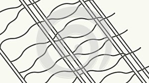 Abstract Wavy Lines Pattern: Fluid Modern Design Element, vector design Generative AI