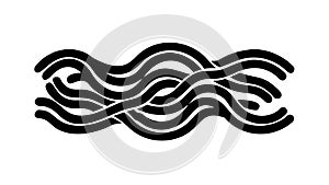 Abstract Wavy Lines Pattern Modern Design, vector design Generative AI