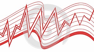 Abstract Wavy Lines Pattern Modern Dynamic Design, vector design Generative AI