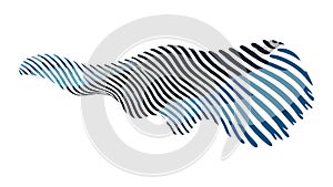 Abstract Wavy Lines Pattern, Modern and Fluid, vector design Generative AI
