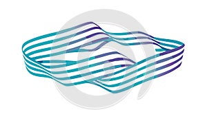 Abstract Wavy Lines Pattern Vector Background for Motion, vector design Generative AI