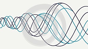 Abstract Wavy Lines Pattern, vector design Generative AI