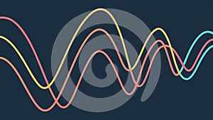 Abstract Wavy Lines Pattern Vector, Dynamic and Flowing Design, vector design Generative AI