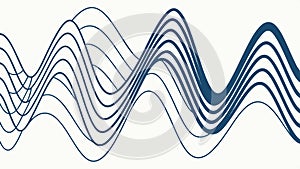 Abstract Wavy Lines Pattern Vector, Dynamic Flowing Design, vector design Generative AI