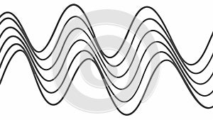 Abstract Wavy Lines Pattern Vector, Dynamic and Fluid Design, vector design Generative AI