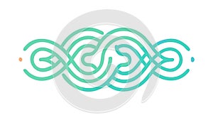 Abstract Wavy Lines Pattern Vector for Water Fluid, vector design Generative AI