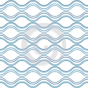 Abstract wavy lines, seamless pattern