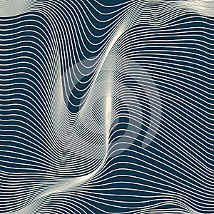 Abstract wavy lines seamless photo