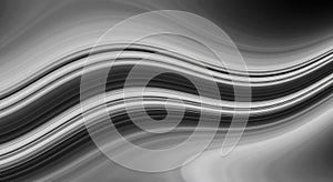 Abstract Wavy Lines in Shades of Gray Create a Flowing Background