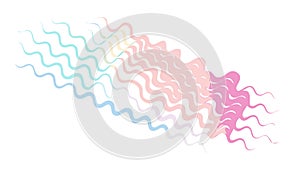 Abstract Wavy Lines Textured Gradient Vector Background, vector design Generative AI