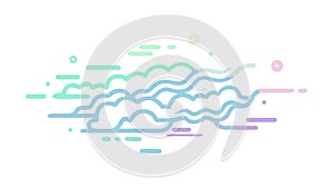 Abstract Wavy Lines Vector Art, Dynamic Flow Pattern, vector design Generative AI