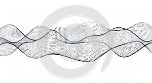 Abstract Dot Wave Background