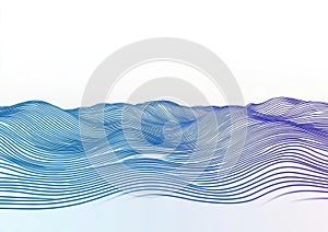 Abstract Wavy Linescape photo