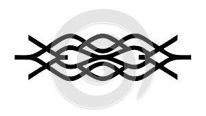 Abstract Wavy Parallel Lines Dynamic Black Design Vector, vector design Generative AI