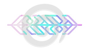 Abstract Wavy Pattern Border, Dynamic Decorative Design Element, vector design Generative AI