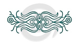 Abstract Wavy Pattern Decorative Elegant Divider Vector, vector design Generative AI