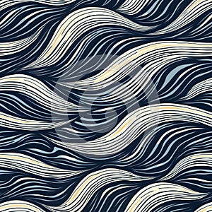Abstract wavy pattern design featuring flowing lines. Swirling lines create dynamic motion effect. Pattern elegant, elegant.