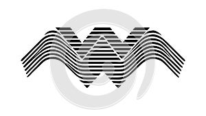 Abstract Wavy Pattern Dynamic Fluid Movement Vector, vector design Generative AI