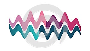 Abstract Wavy Pattern Dynamic Graphic, vector design Generative AI