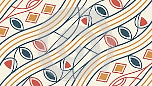 Abstract Wavy Pattern: Dynamic Lines and Organic Flow, vector design Generative AI