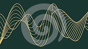 Abstract Wavy Pattern: Fluid Lines Organic Undulating Design, vector design Generative AI