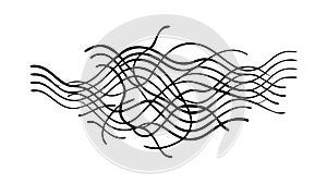 Abstract Wavy Pattern, Gentle Blue-Green Tones, vector design Generative AI