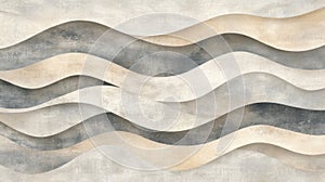 Abstract Wavy Pattern in Neutral Tones