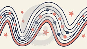 Abstract Wavy Pattern Vector: Dynamic Lines Modern Design, vector design Generative AI