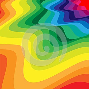 Abstract Wavy Rainbow Pattern Visual Illusion of Movement. Abstract Background