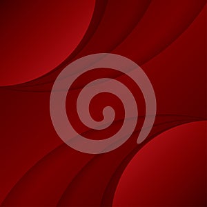 Abstract wavy Red Background