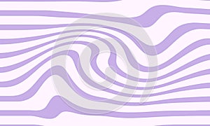 Abstract Wavy Retro Background in Pink and Beige