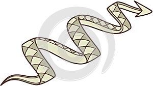 Abstract Wavy Ribbon Ã¢â¬' Flowing Movement Vector Illustration, vector design Generative AI