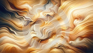 Abstract Wavy Sandscape in Earth Tones photo