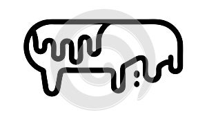 Abstract Wavy Speech Bubble Icon, Fluid Communication, vector design Generative AI