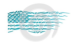 Abstract Wavy Striped Pattern, Fluid Digital Background, vector design Generative AI