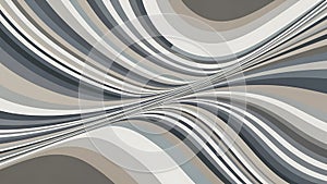 Abstract Wavy Stripes Background in Neutral Colors