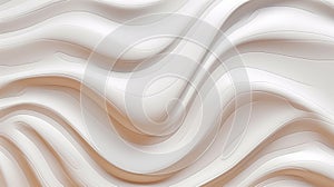Abstract Wavy Texture: White And Beige Porcelain Pattern