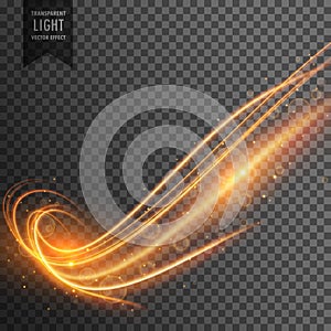 Abstract wavy transparent light effect background