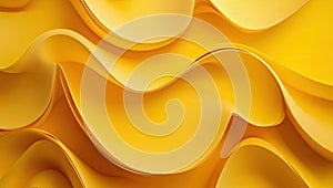 Golden Wave Abstract