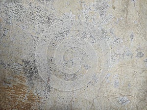 Abstract Weathered Grunge Raw concrete wall texture with plaster and paint background.Paint texture peeling off concrete wall.