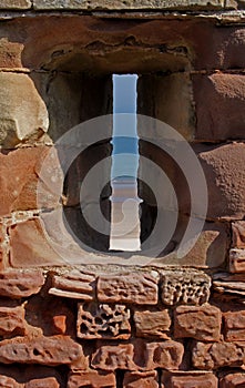 Abstract of weathered sandstone wall