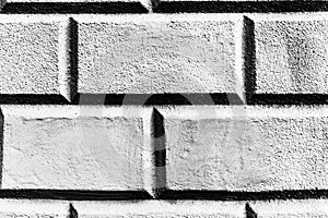 Abstract weathered texture stained old stucco light gray and aged paint white brick wall background in rural room