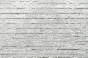 Abstract weathered textured white brick wall background photo