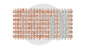 Abstract Weave Pattern, Interlacing Lines Vector Background, vector design Generative AI