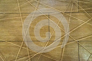 Abstract web background made of rope. Selective focus