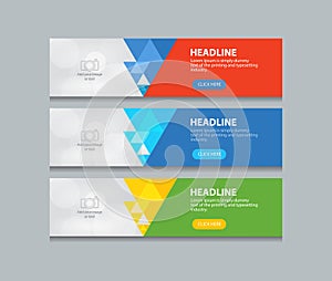 Abstract web banner design template backgrounds
